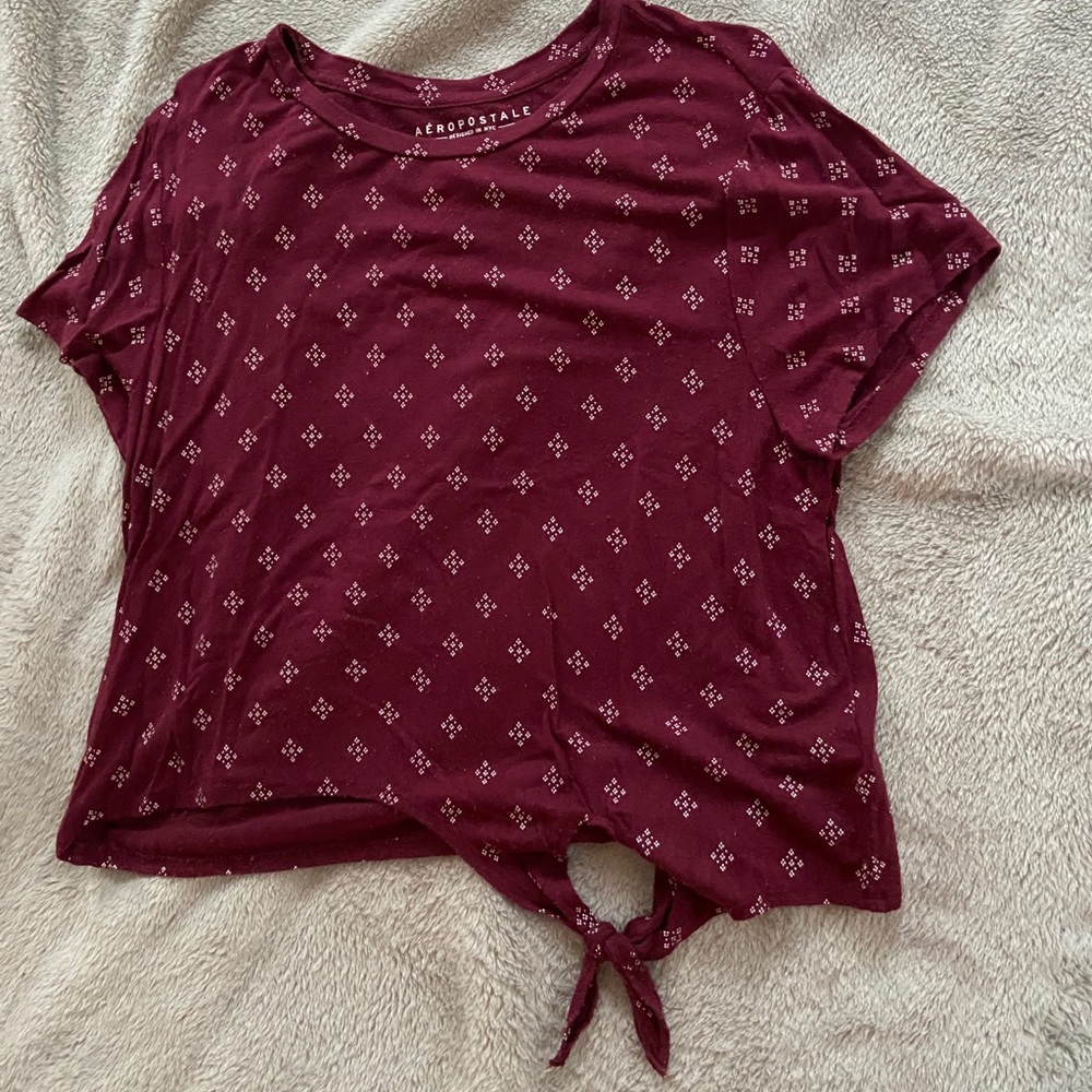 Aeropostale Tie Front Top